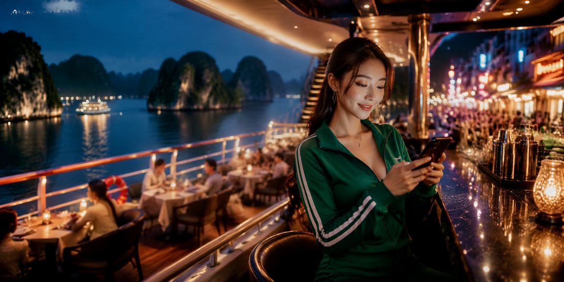 Bố cục trang chủ giải trí với thẻ danh mục và nút hành động nổi bật trên nền tối